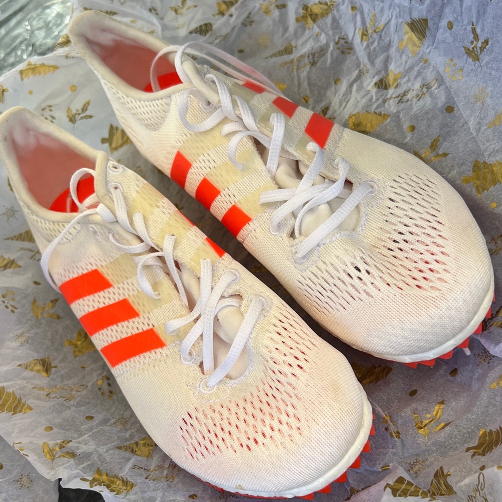 Adidas adizero MD White Solar BA9879 Size 6